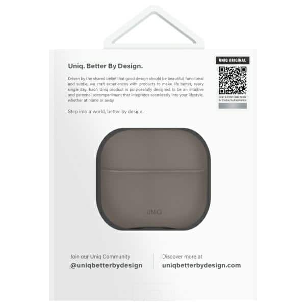 UNIQ θήκη Lyden DS AirPods 4 γκρι/flint grey - Image 4