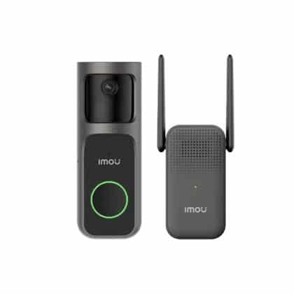 Imou - Κιτ κουδουνιού 2S (DB-2SP-3T0W/DS2S) - 3MP, Δύο κατευθύνσεις ομιλία, 5000mAh, 8x Ψηφιακό Ζουμ - Μαύρο