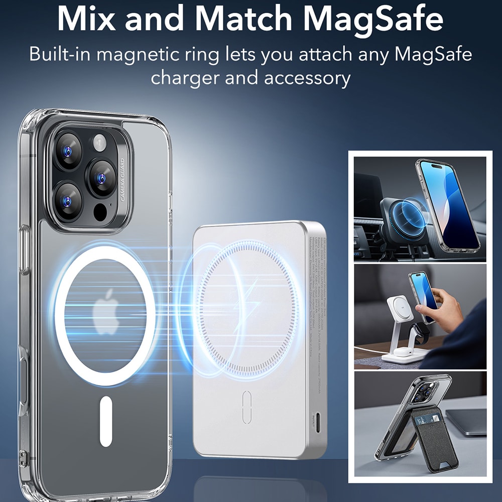 ESR Classic Hybrid HaloLock - θήκη για Apple iPhone 16 Pro - Διάφανο - Image 4