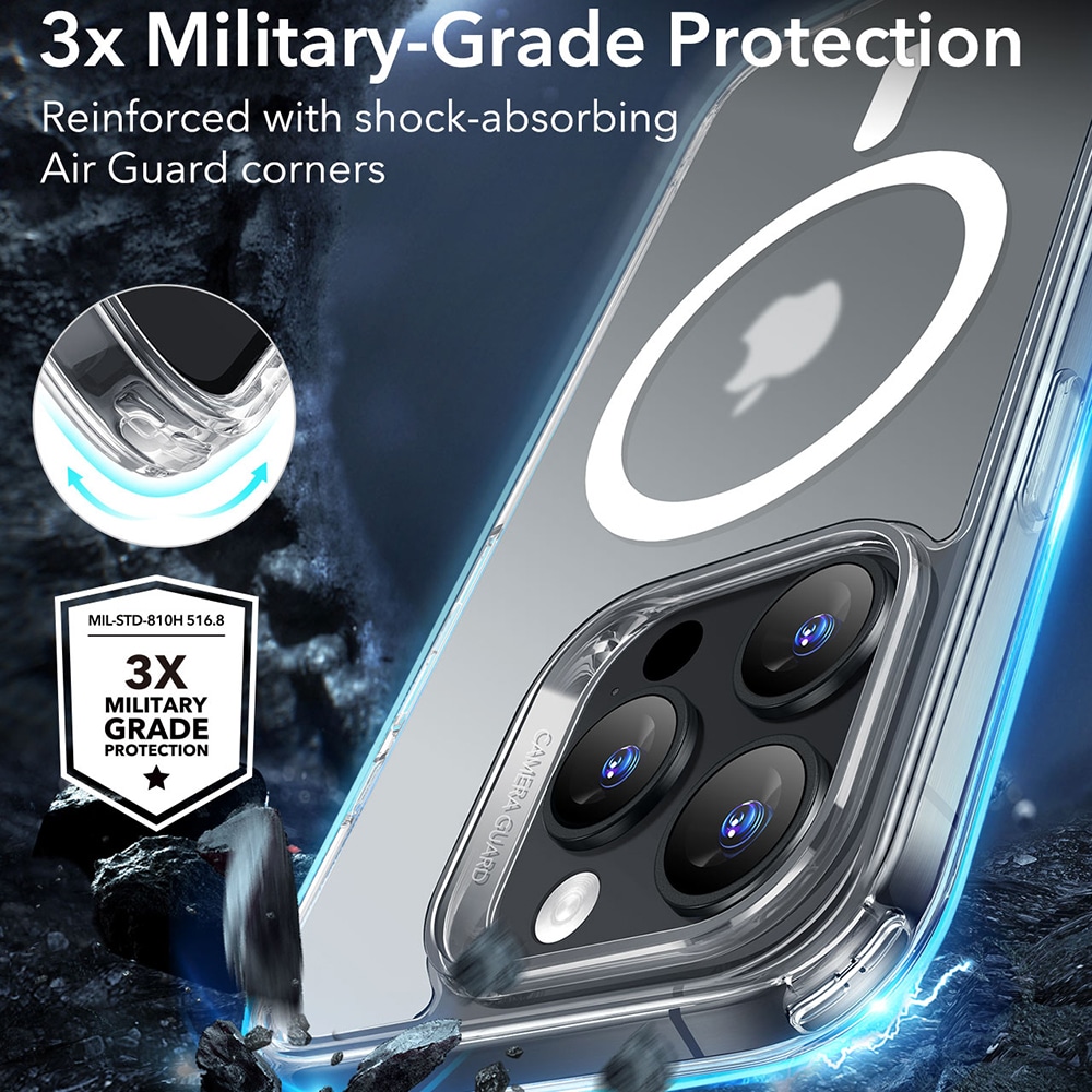 ESR Classic Hybrid HaloLock - θήκη για Apple iPhone 16 Pro - Διάφανο - Image 7
