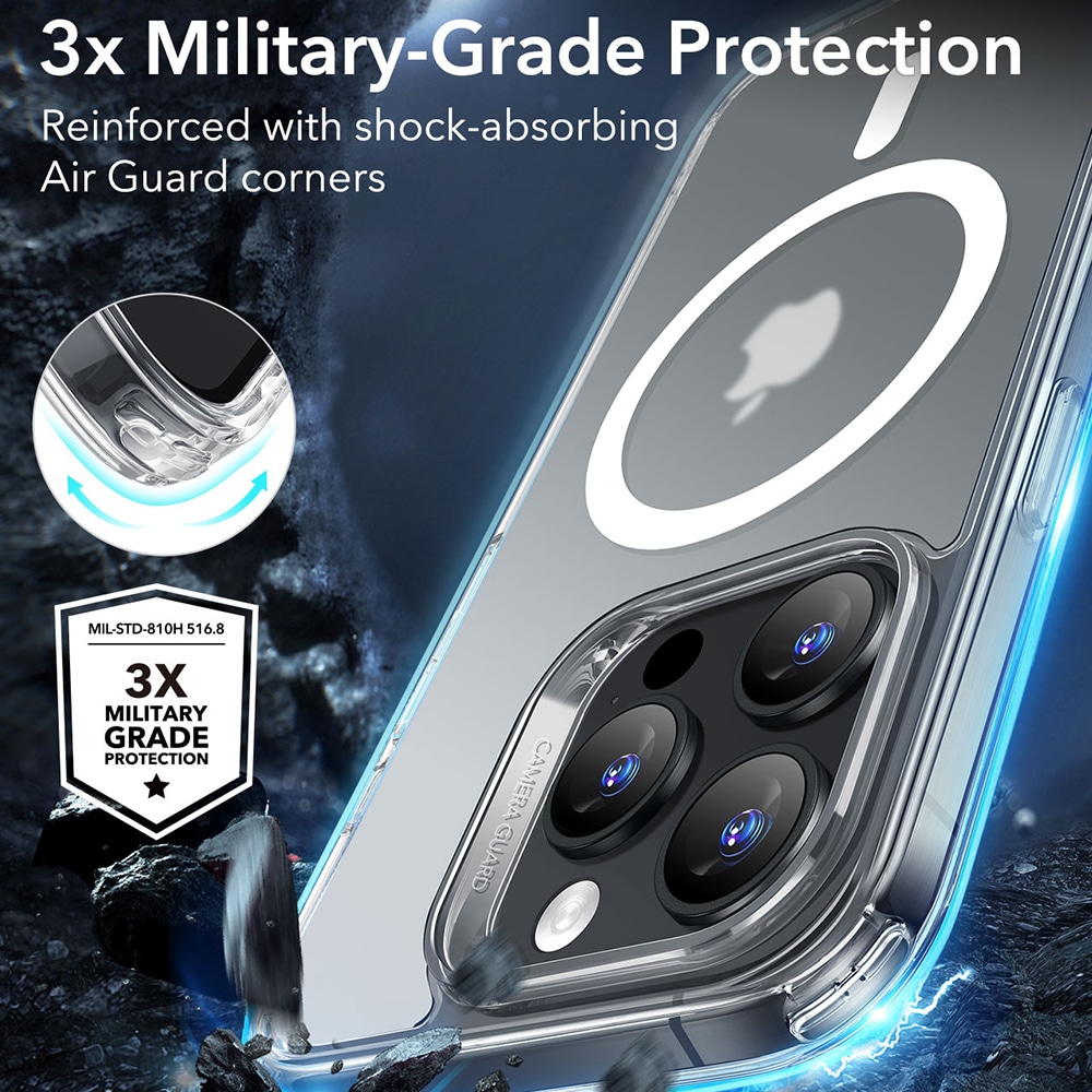ESR Classic Hybrid HaloLock - θήκη για Apple iPhone 16 Pro Max - Διάφανο - Image 5