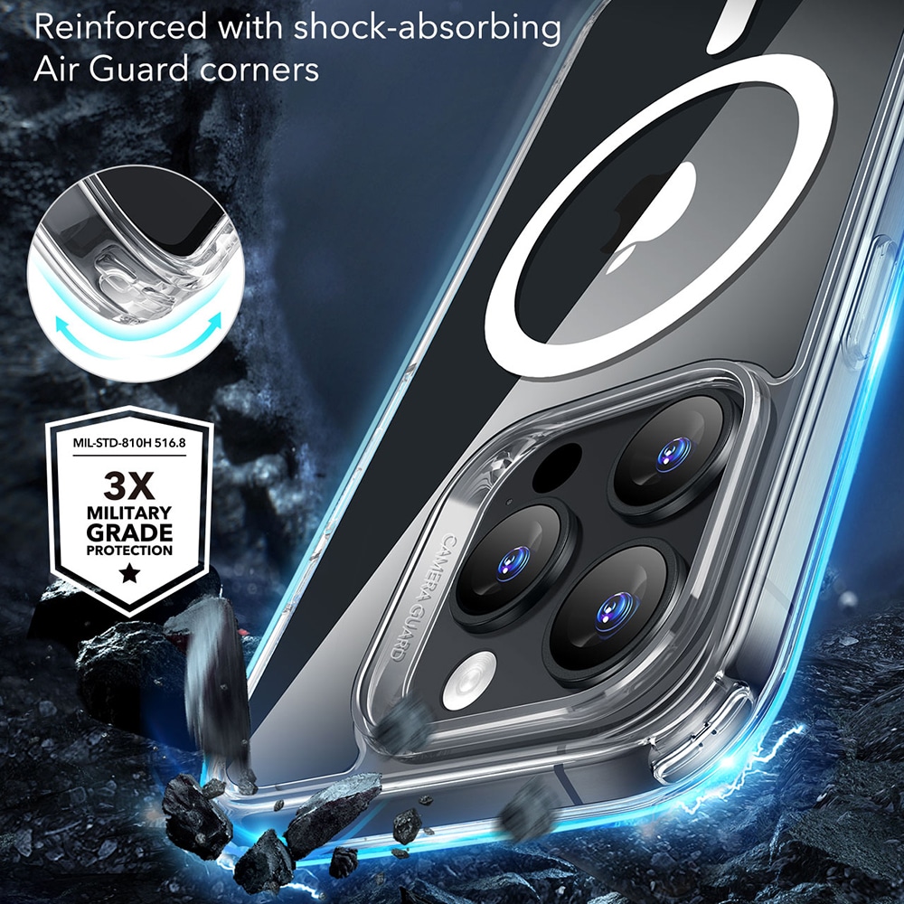 ESR Classic Hybrid HaloLock - θήκη για Apple iPhone 16 Pro Max - Διάφανο - Image 5