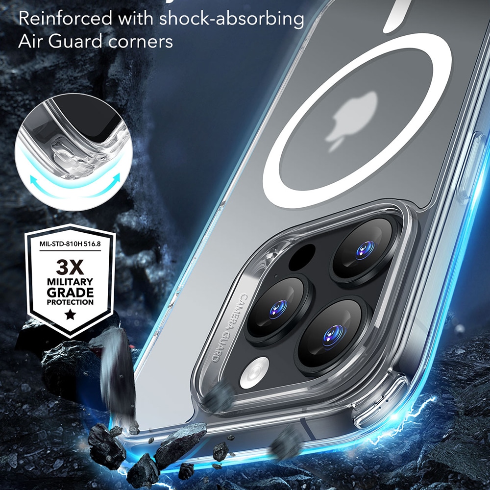 ESR Classic Hybrid HaloLock - θήκη για Apple iPhone 16 Pro Max - Διάφανο - Image 11