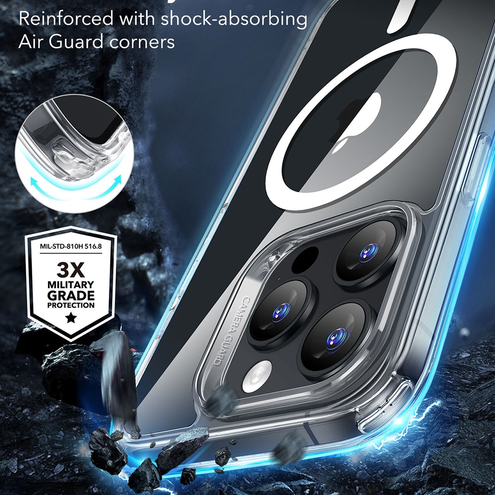 ESR Classic Hybrid HaloLock - θήκη για Apple iPhone 16 Pro - Διάφανο - Image 5