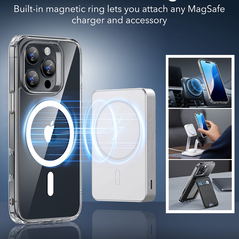 ESR Classic Hybrid HaloLock - θήκη για Apple iPhone 16 Pro - Διάφανο - Image 7