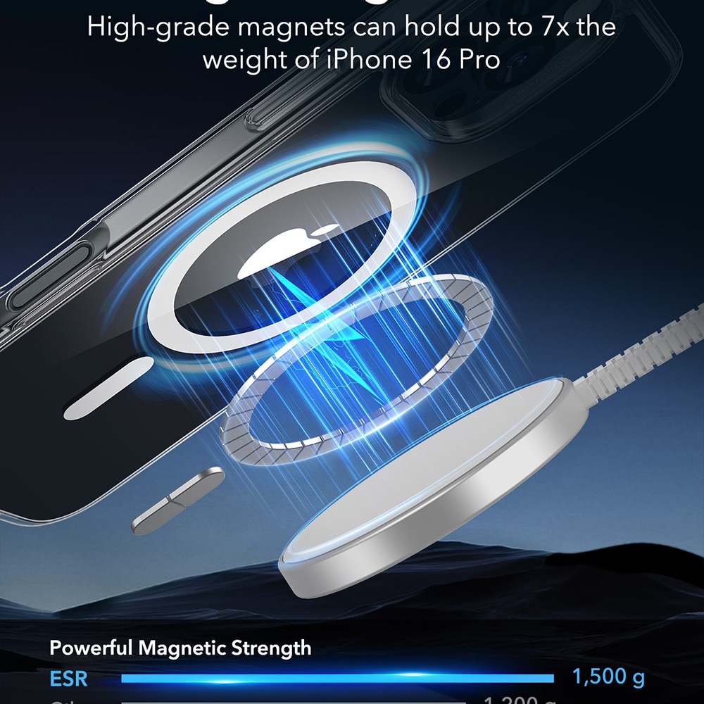ESR Classic Hybrid HaloLock - θήκη για Apple iPhone 16 Pro - Διάφανο - Image 6