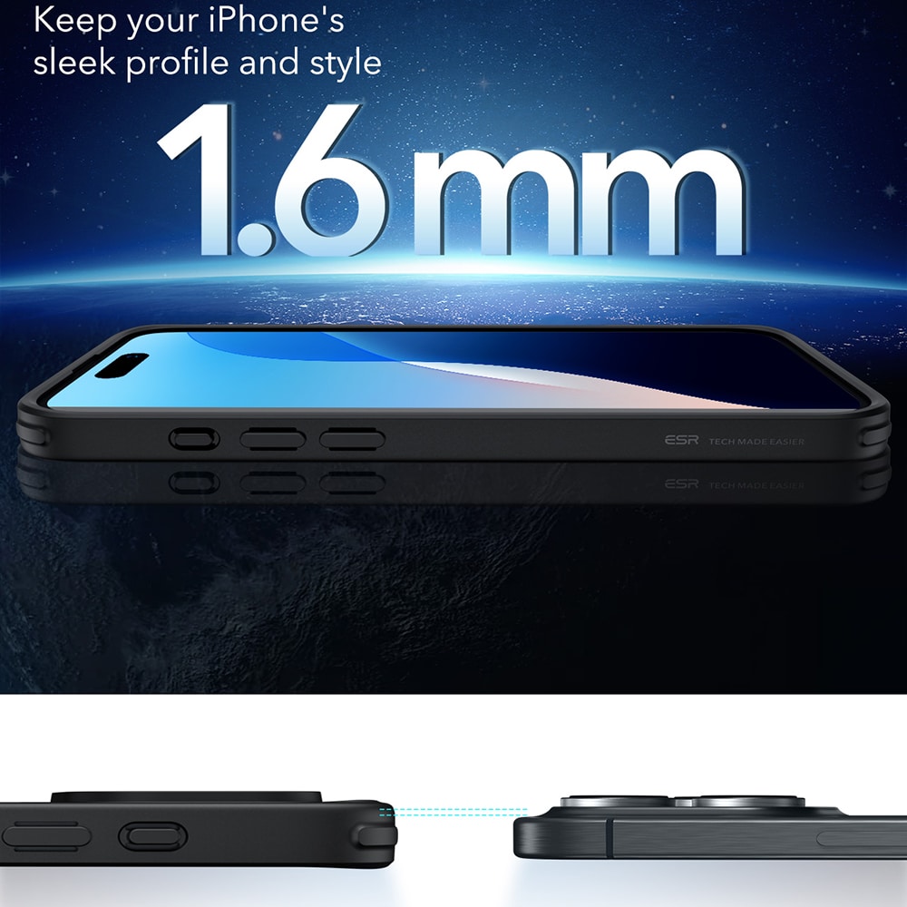 ESR Classic Hybrid HaloLock - θήκη για Apple iPhone 16 Pro - Μαύρο - Image 4