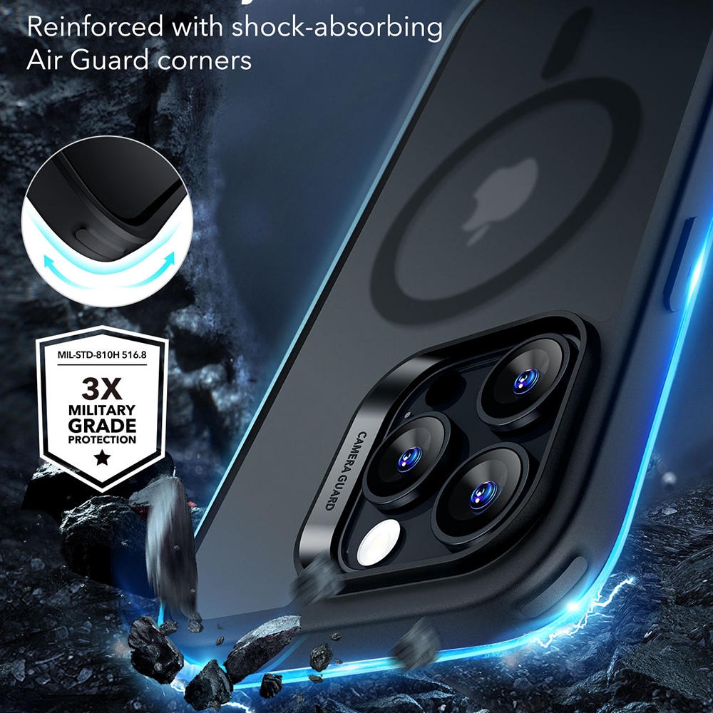 ESR Classic Hybrid HaloLock - θήκη για Apple iPhone 16 Pro - Μαύρο - Image 6