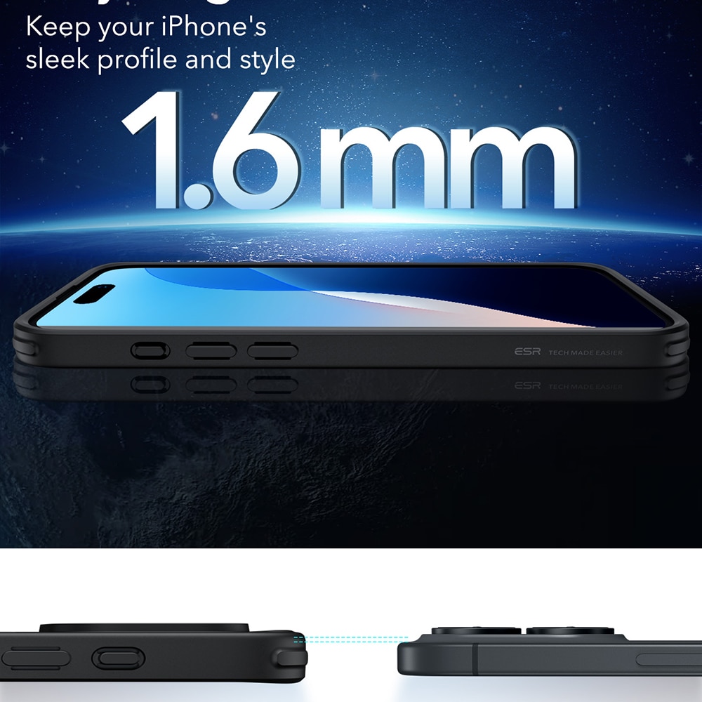 ESR Classic Hybrid HaloLock - θήκη για Apple iPhone 16 - Μαύρο - Image 3