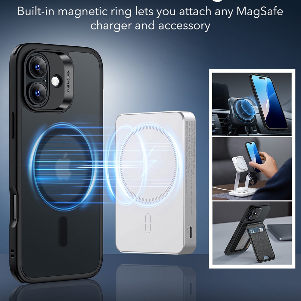 ESR Classic Hybrid HaloLock - θήκη για Apple iPhone 16 - Μαύρο - Image 6