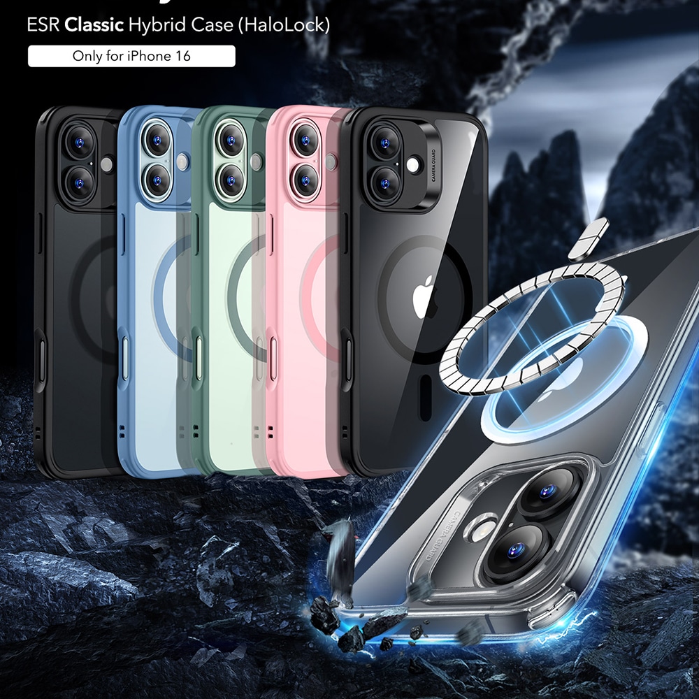 ESR Classic Hybrid HaloLock - θήκη για Apple iPhone 16 - Διάφανο - Image 4