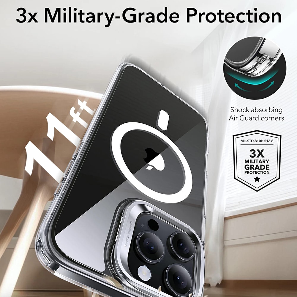 ESR Classic Hybrid HaloLock - θήκη για Apple iPhone 16 Pro - Διάφανο - Image 5