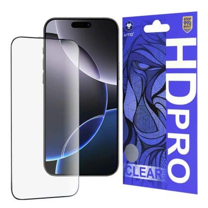Lito - HD Pro Clear - iPhone 16 Pro Max - Μαύρο