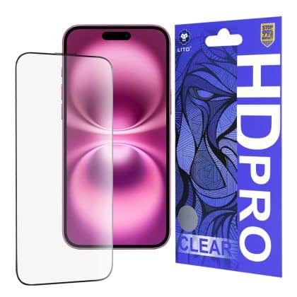 Lito - HD Pro Clear - iPhone 16 Plus - Μαύρο