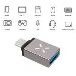 Fixed - Αντάπτορας (FIXA-UC-GR) - USB 3.0 σε Type-C, 5Gbps, 2.4A, Αλουμίνιο - Γκρι - Image 3