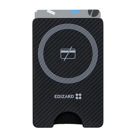Edizard - Μαγνητικό Πορτοφόλι MagSafe (EZ880101) - με Βάση, Αποθήκευση 3 Καρτών, Ίνα Αραμίδης - Μαύρο