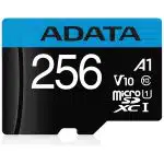 Adata - Κάρτα μνήμης (AUSDX256GUICL10A1-RA1) - MicroSDXC, αντάπτορας, Class 10, UHS-I U1, 256GB, ανάγνωση 100MB/s - Μαύρο - Image 2