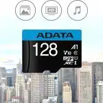 Adata - Κάρτα μνήμης (AUSDX256GUICL10A1-RA1) - MicroSDXC, αντάπτορας, Class 10, UHS-I U1, 256GB, ανάγνωση 100MB/s - Μαύρο - Image 3