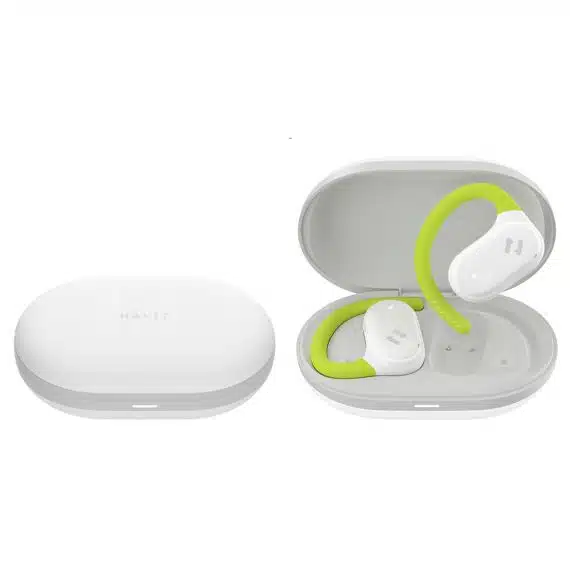 Havit - Ασύρματα ακουστικά (OWS915) - με μικρόφωνο, Bluetooth 5.4, TWS, ENC, IPX5, USB-C, 1000mAh, Havit Life App - Λευκό