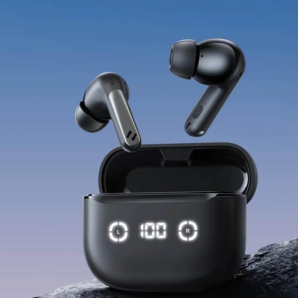 Havit - Ασύρματα ακουστικά (TW984) - Bluetooth 5.4, ANC, Ψηφιακή οθόνη, Αληθινά ασύρματα, Type-C, 420mAh, Havit Life App - Μαύρο - Image 7
