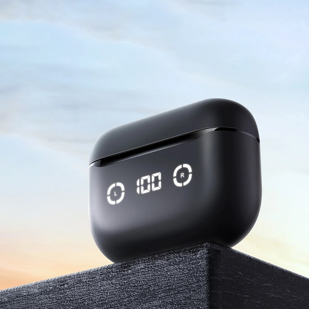 Havit - Ασύρματα ακουστικά (TW984) - Bluetooth 5.4, ANC, Ψηφιακή οθόνη, Αληθινά ασύρματα, Type-C, 420mAh, Havit Life App - Μαύρο - Image 8