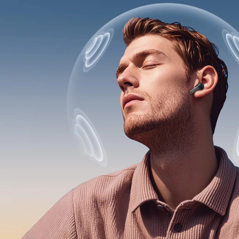 Havit - Ασύρματα ακουστικά (TW984) - Bluetooth 5.4, ANC, Ψηφιακή οθόνη, Αληθινά ασύρματα, Type-C, 420mAh, Havit Life App - Μαύρο - Image 9