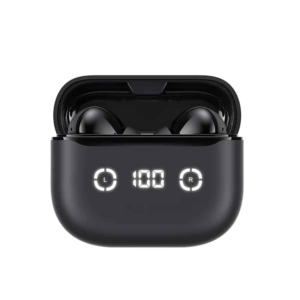 Havit - Ασύρματα ακουστικά (TW984) - Bluetooth 5.4, ANC, Ψηφιακή οθόνη, Αληθινά ασύρματα, Type-C, 420mAh, Havit Life App - Μαύρο - Image 2