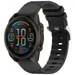 Techsuit - Watchband QuickFit 22mm (W071) - Garmin Fenix 5/5 Plus 6/6 Pro/7/Forerunner 935/945/Approach S60 - Black - Image 2