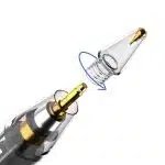 Techsuit - Premium Stylus Pen (C10 Pro) - για iPad 2018+, Ψηφιακή Μαγνητική Φόρτιση, Χωρητική - Διαφανές / Μαύρο - Image 3