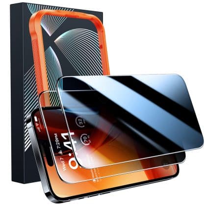 Torras - GlassGo Epic Privacy - iPhone 15 Pro Max - Μαύρο