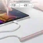 ESR - Στυλό (6C00107) - για iPad, Μαγνητική Σύνδεση, Bluetooth, Type-C, Απόρριψη Παλάμης, Ευαισθησία Κλίσης - Ροζ - Image 3