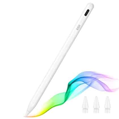 ESR - Στυλό (6C00107) - για iPad, Μαγνητική Σύνδεση, Bluetooth, Type-C, Απόρριψη Παλάμης, Ευαισθησία Κλίσης - Λευκό
