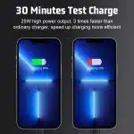 Techsuit - Premium τοίχου φορτιστής Tiny Series (CHPD216) - GaN, USB QC3.0, Type-C PD25W - Μαύρο - Image 6