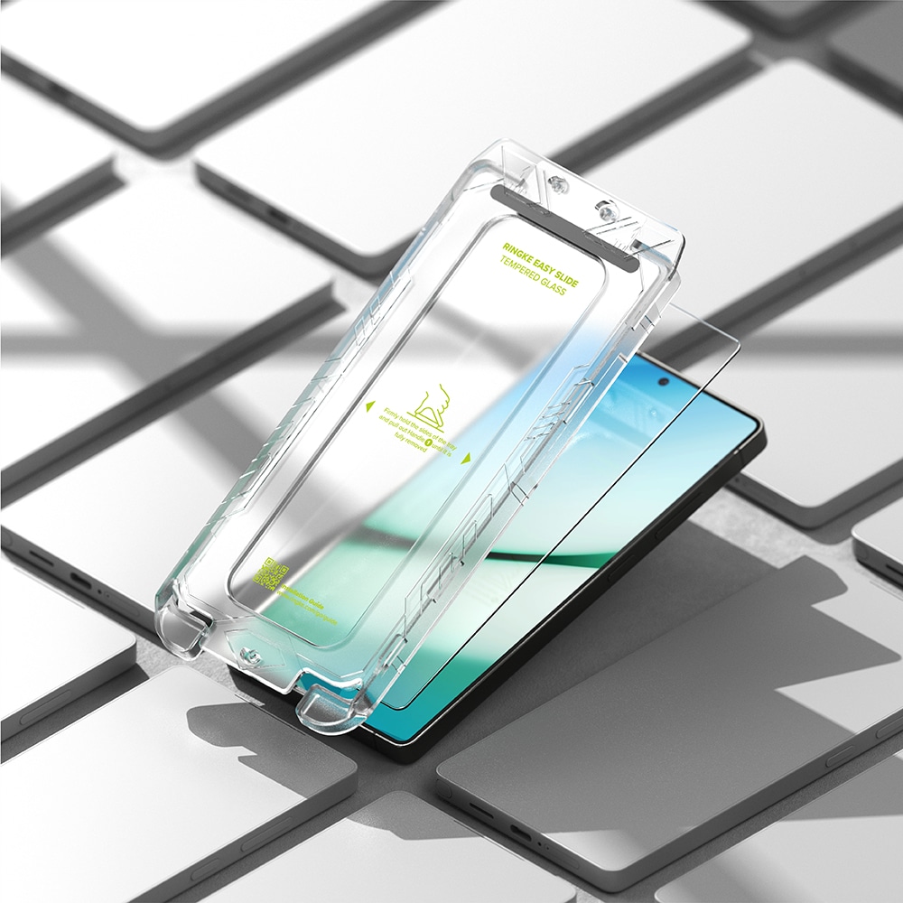 Ringke - Easy Slide προστασία οθόνης από γυαλί (2 τεμάχια) - Samsung Galaxy S25 - Διαφανές - Image 4