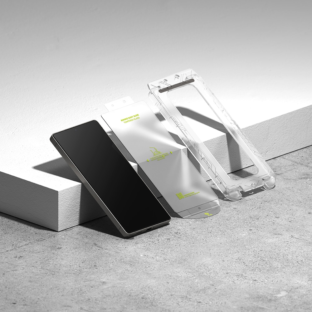 Ringke - Easy Slide προστασία οθόνης από γυαλί (2 τεμάχια) - Samsung Galaxy S25 - Διαφανές - Image 6