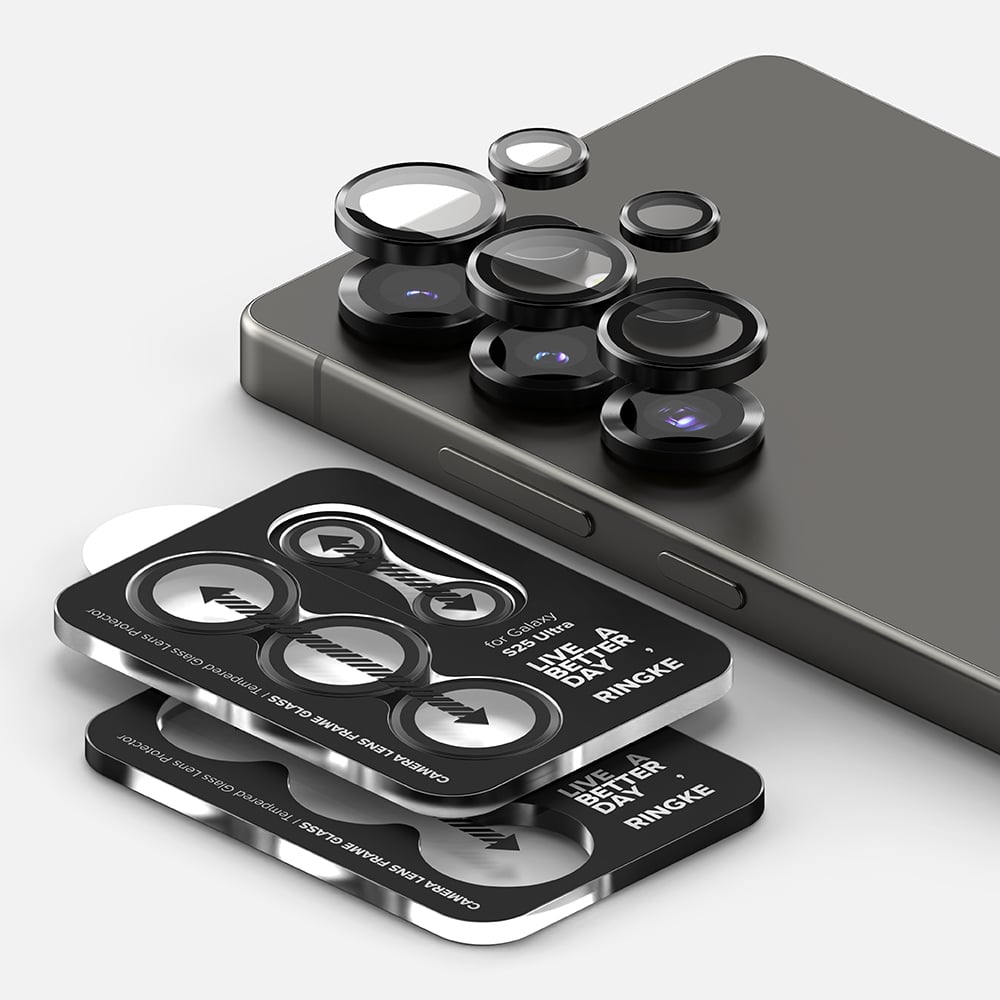 Ringke - Κάμερα Lens Frame Glass - Samsung Galaxy S25 Ultra - Μαύρο - Image 4