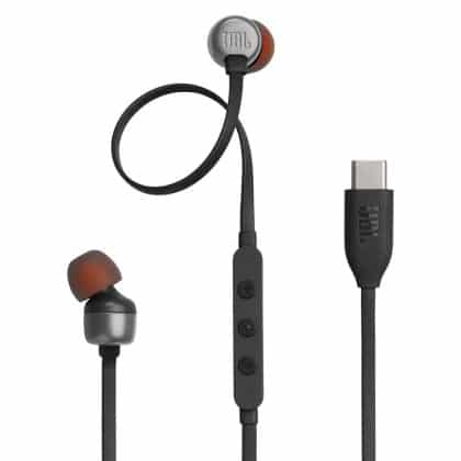 JBL - Ενσύρματα ακουστικά 310C - Type-C, Hi-Res Audio, Pure Bass Sound, 3 κουμπιά τηλεχειριστηρίου με μικρόφωνο - Μαύρο