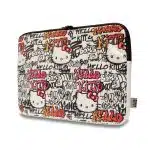 Hello Kitty - Θήκη υπολογιστή με φερμουάρ PU Tags Graffiti (HKCSZPDGPTE) - 14", Συμπαγές μέγεθος, Μοναδικός σχεδιασμός - Μπεζ - Image 2