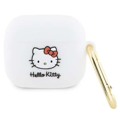 Hello Kitty - Σιλικόνη 3D Κεφάλι Γάτας (HKA33DKHSH) - για Apple AirPods 3 - Λευκό