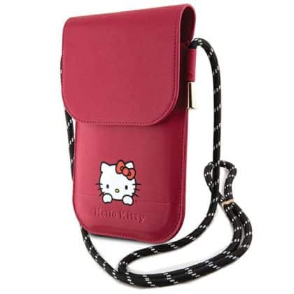 Hello Kitty - Δερμάτινη Θήκη Ονείρων (HKOWBSKCDKP) - Θήκη Τηλεφώνου, Χιαστί - Ροζ