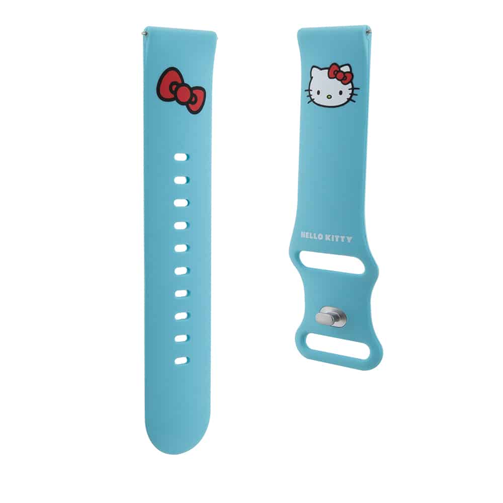 Hello Kitty - Λουράκι σιλικόνης κεφαλής Kitty (HKUWLSCHBLB) - Samsung Watch (46mm)/Watch 3, Huawei Watch GT 2/GT 3 (46mm) - Μπλε - Image 3