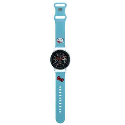 Hello Kitty - Λουράκι σιλικόνης κεφαλής Kitty (HKUWLSCHBLB) - Samsung Watch (46mm)/Watch 3, Huawei Watch GT 2/GT 3 (46mm) - Μπλε