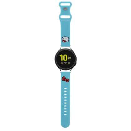 Hello Kitty - Λουράκι σιλικόνης κεφαλής Kitty (HKUWMSCHBLB) - Samsung Watch 4/5, Huawei Watch GT 3 (42mm)/GT 3 Pro (43mm) - Μπλε