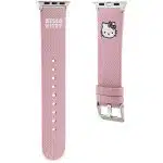 Hello Kitty - Λουράκι Δερμάτινο Κεφάλι Kitty (HKAWMPGKHP) - Apple Watch 1/2/3/4/5/6/7/8/9/10/SE/SE 2 (38/40/41/42mm) - Ροζ - Image 3