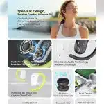 Havit - Ασύρματα ακουστικά (OWS915) - με μικρόφωνο, Bluetooth 5.4, TWS, ENC, IPX5, USB-C, 1000mAh, Havit Life App - Λευκό - Image 4