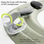 Havit - Ασύρματα ακουστικά (OWS915) - με μικρόφωνο, Bluetooth 5.4, TWS, ENC, IPX5, USB-C, 1000mAh, Havit Life App - Λευκό - Image 6