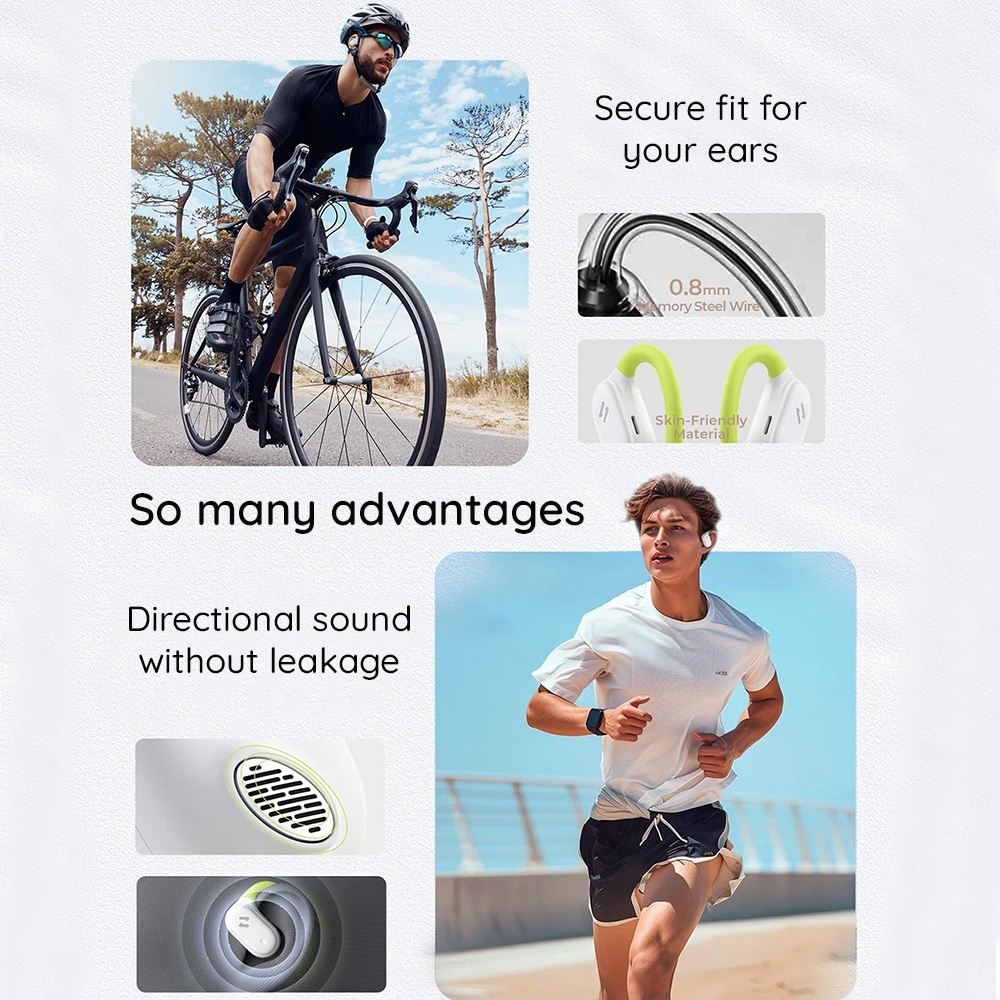 Havit - Ασύρματα ακουστικά (OWS915) - με μικρόφωνο, Bluetooth 5.4, TWS, ENC, IPX5, USB-C, 1000mAh, Havit Life App - Γκρι - Image 6
