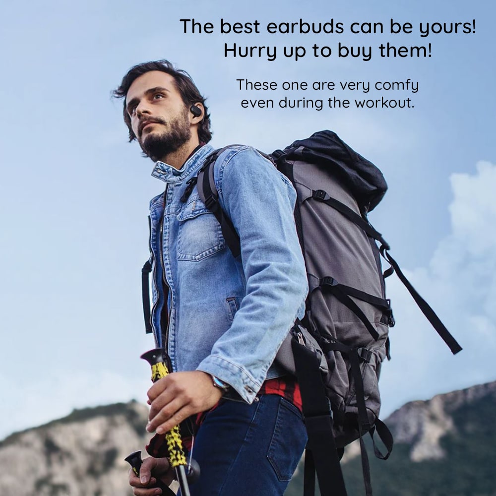 Havit - Ασύρματα ακουστικά (OWS914) - με μικρόφωνο, Bluetooth 5.3, αληθινό ασύρματο στερεοφωνικό, ENC, USB-C, 500mAh - μπεζ - Image 6