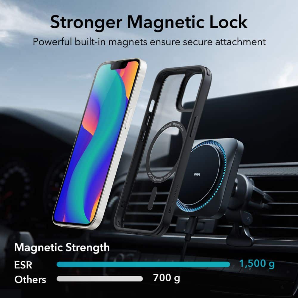 ESR Classic Hybrid HaloLock - θήκη για Apple iPhone 14 / 13 - Διάφανο - Image 6