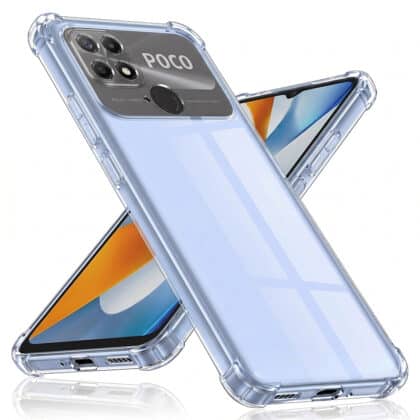 Techsuit Shockproof Clear Silicone - θήκη για Xiaomi Poco C40 - Διάφανο